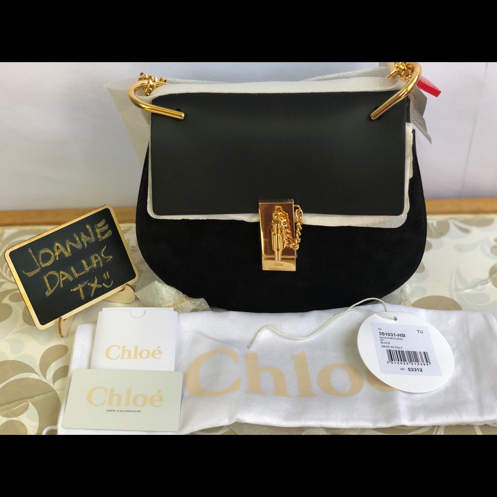 Chloe Drew Small Smooth & Suede Leather